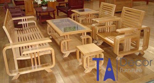 Bàn ghế gỗ TA002