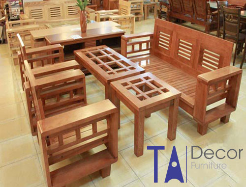 Bàn ghế gỗ TA005