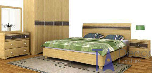 Giường gỗ đôi TA 003